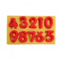 2.5 см числа цифри силиконов молд форма фондан шоколад гипс, снимка 1 - Форми - 36834557