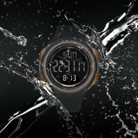Дигитален часовник SMAEL 1618 – черно и злато, снимка 2 - Мъжки - 42599597