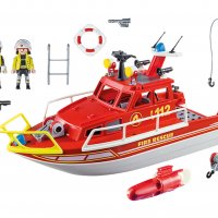 Playmobil - Пожарна спасителна лодка Playmobil 70147 - Fire Rescue Boat, снимка 2 - Конструктори - 31824139