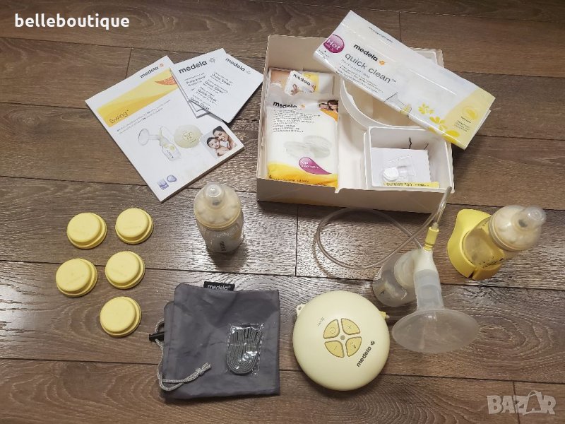 Двуфазна електрическа помпа за кърмене Medela Суинг Swing със стартов комплект за кърмене, снимка 1