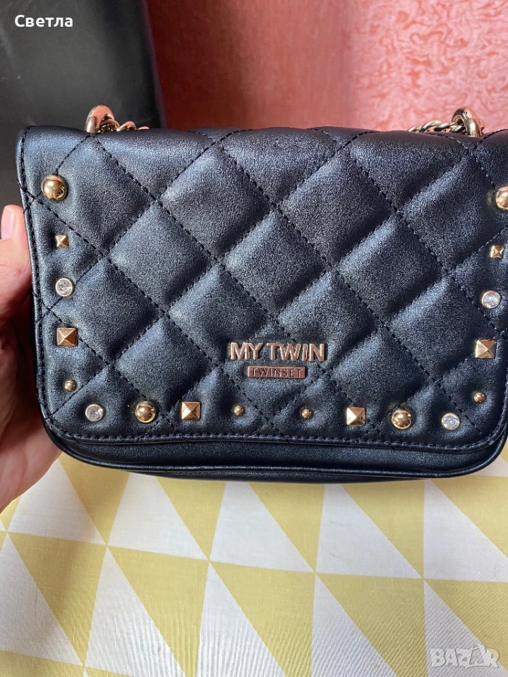 Кожена чанта Twinset , снимка 1