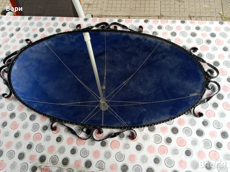 Старо огледало 1983г рамка ковано желязо, снимка 1