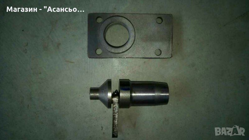 Коляно и капачка комплект за демпфер за асансьорна врата, снимка 1