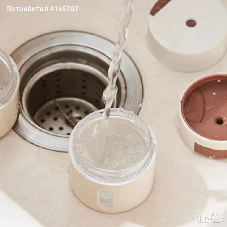 Магнитни стъклени буркани за подправки 6 броя – Стилен комплект за подредена кухня, снимка 1