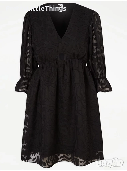 Черна официална рокля размер М, снимка 1