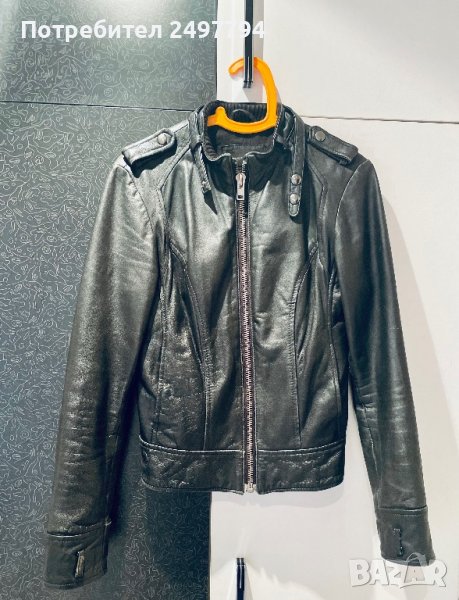 Кожено яке Mango, снимка 1