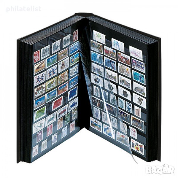 Lindner Elegant кожа класьор 30 черни листа / 60 стр., снимка 1