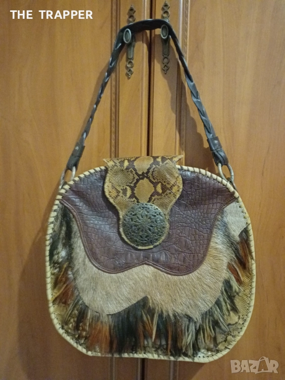 Екзотична дамска чанта, чанта, питон, дамска чанта , снимка 1