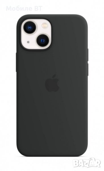 НОВ! iPhone 13 Mini Silicone Case with MagSafe Midnight, снимка 1