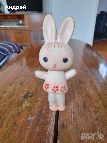 Стара гумена играчка заек #10, снимка 1