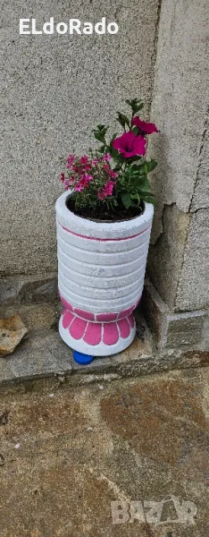 бетонна кашпа/саксия , снимка 1