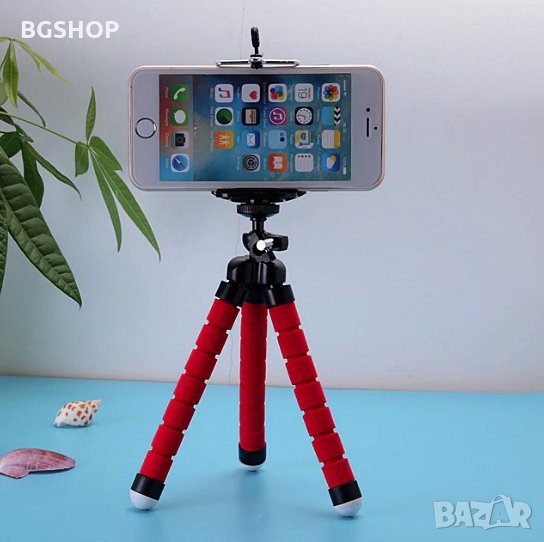 Статив - стойка за телефон - Червен, снимка 1