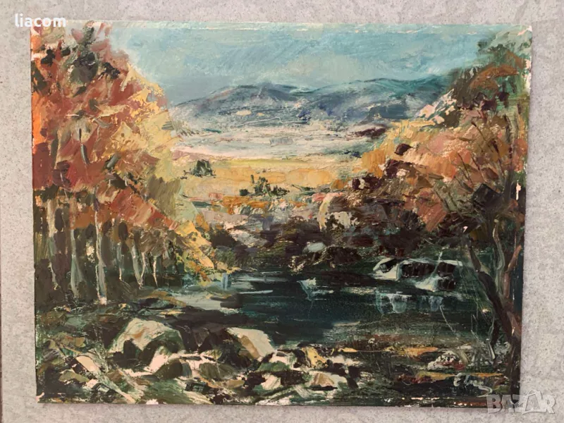 ЕВГЕНИ ТОМОВ масло/картон, снимка 1