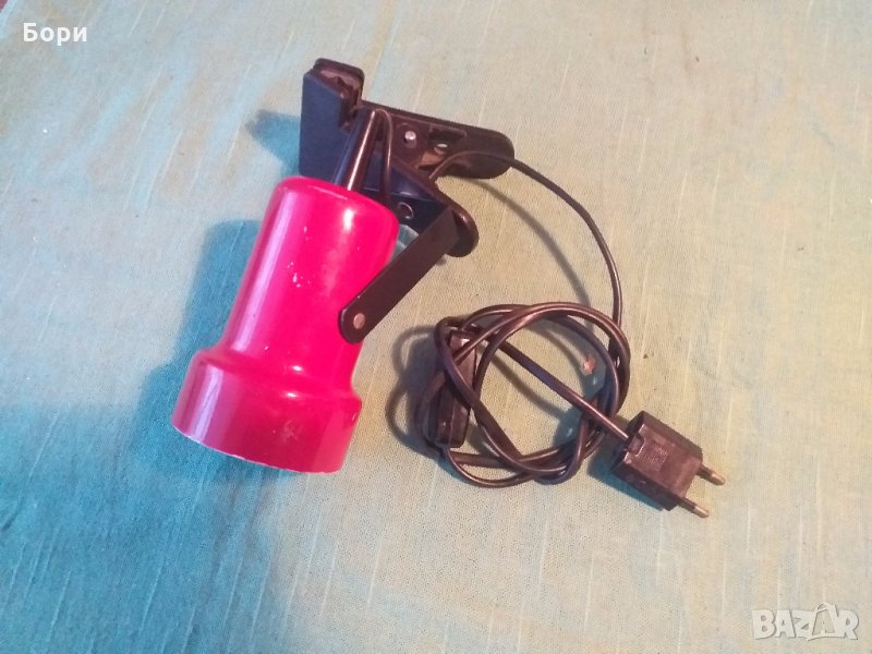 Метална лампа с щипка за закачване, снимка 1