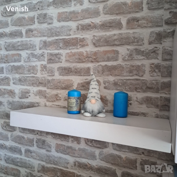 Рафтове MDF бял гланц, снимка 1