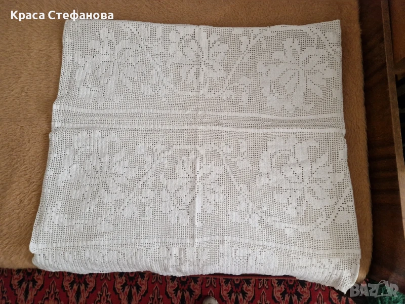 Ръчно плетиво за легло, снимка 1