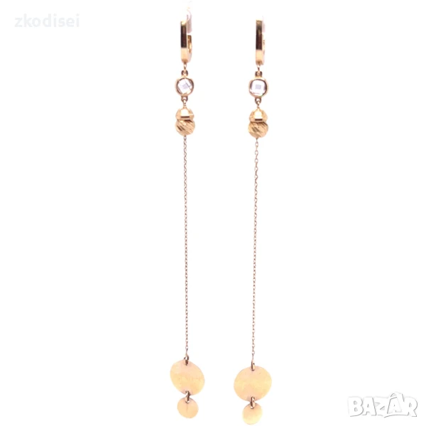 Златни обеци 4,24гр. 14кр. проба:585 модел:9584-1, снимка 1