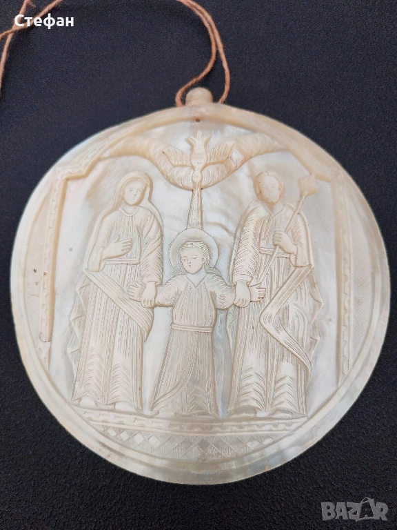 Стара седефена панагия., снимка 1