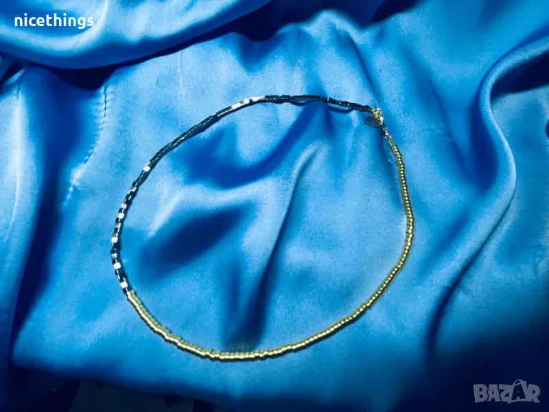 Колие в  златно и черно, снимка 1