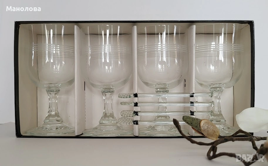 Четири ретро чаши за грог., снимка 1