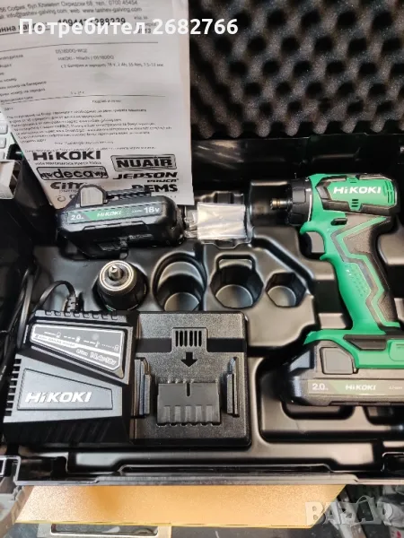 Акумулаторен винтоверт hikoki ds18ddq, снимка 1