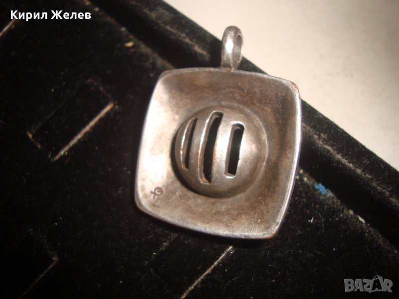 МАРКОВ ДЪЛБОКО ПОСРЕБРЕН АРТ ВИНТИДЖ МЕДАЛЬОН ДИЗАЙНЕРСКИ 1473Г, снимка 1