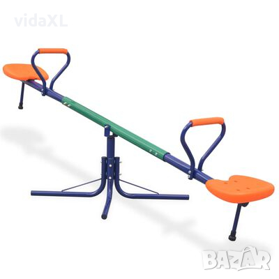 vidaXL Люлка везна въртяща се на 360-градуса, оранжеви седалки(SKU:91363, снимка 1