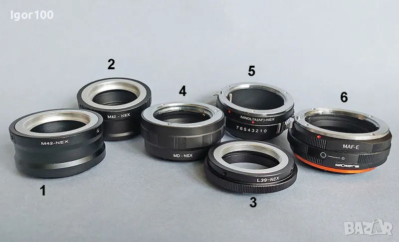 ПРЕХОДНИЦИ за SONY E-mount, снимка 1