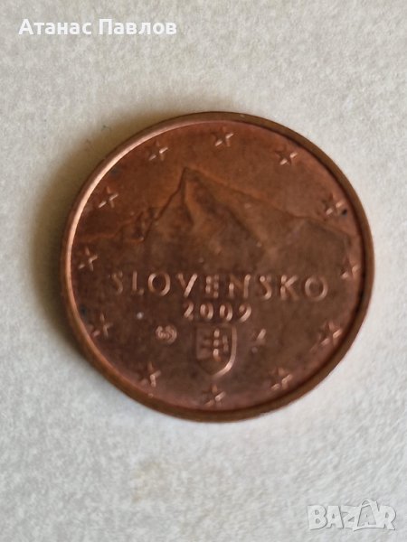 2 Евроцента Словакия 2009 г., снимка 1