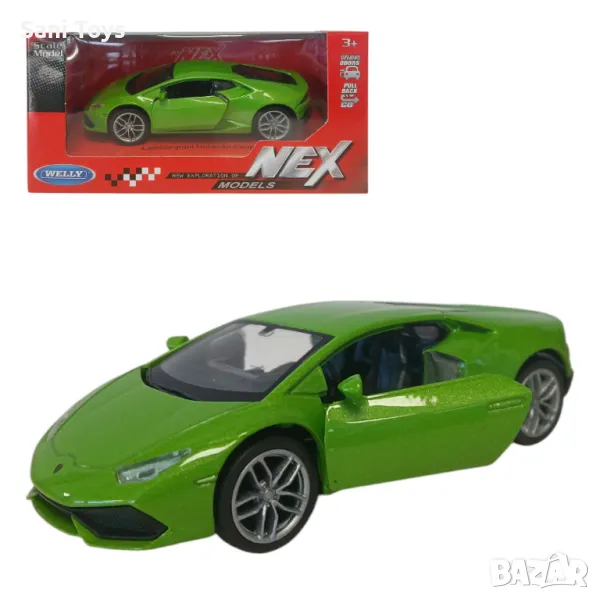 Метална кола Welly NEX – Lamborghini Huracan Coupe, 1:34, снимка 1