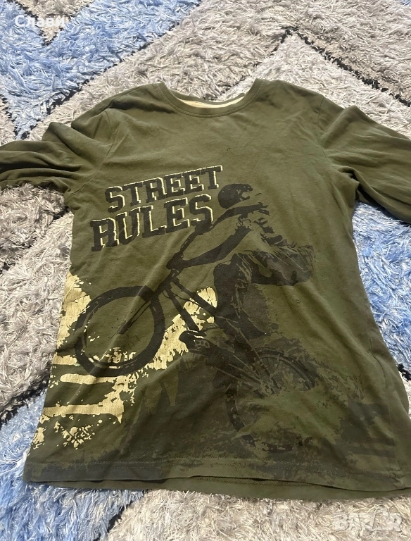 Тънка зелена фланела , снимка 1