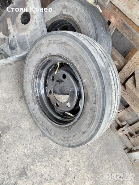 Джанти с гуми за ремарке 17.5, снимка 1