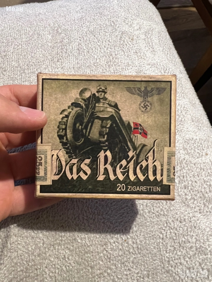 Кутия с цигари от втората световна WWII, снимка 1