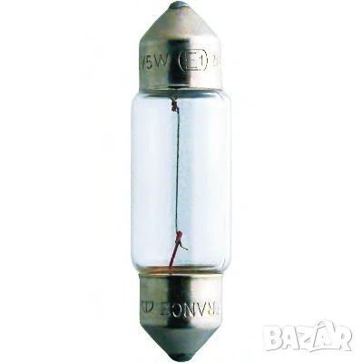 Крушка PHILIPS 24V 5W SV8,5 T10,5x38 № 13844CP, снимка 1