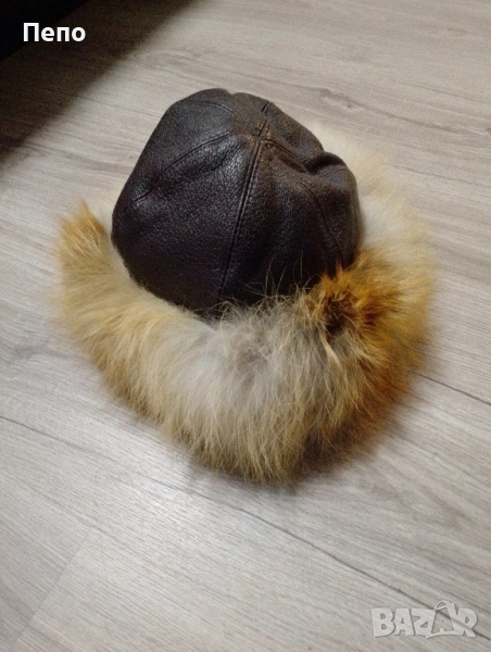 Шапка от естествена кожа и косъм, снимка 1