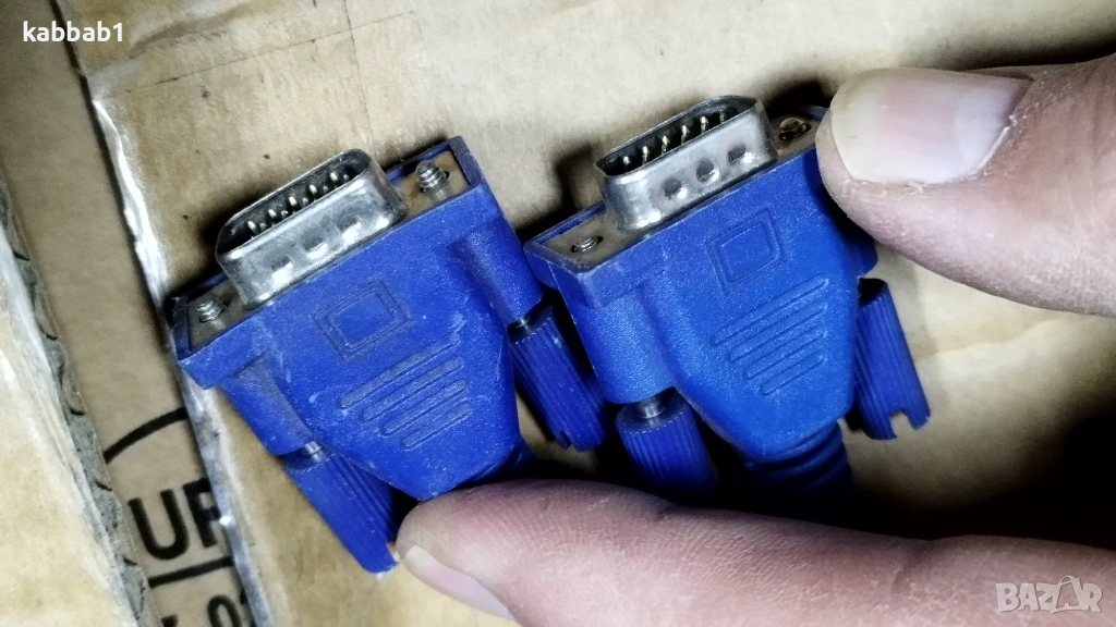 VGA кабели 15-пинови мъжки към мъжки за монитор E239426 Honglin, снимка 1