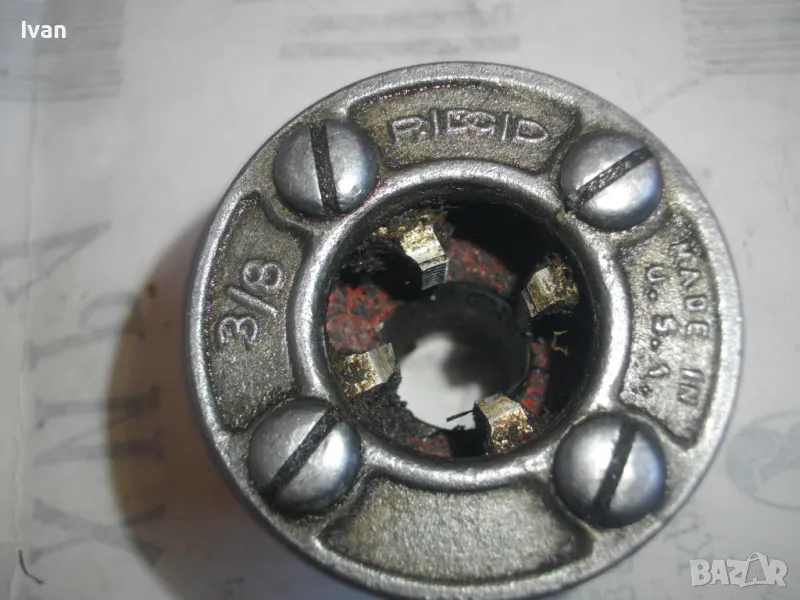 3/8" цол RIDGID Made in USA РЕЗБОНАРЕЗНА ГЛАВА ЗА ВИНТОРЕЗКА, снимка 1