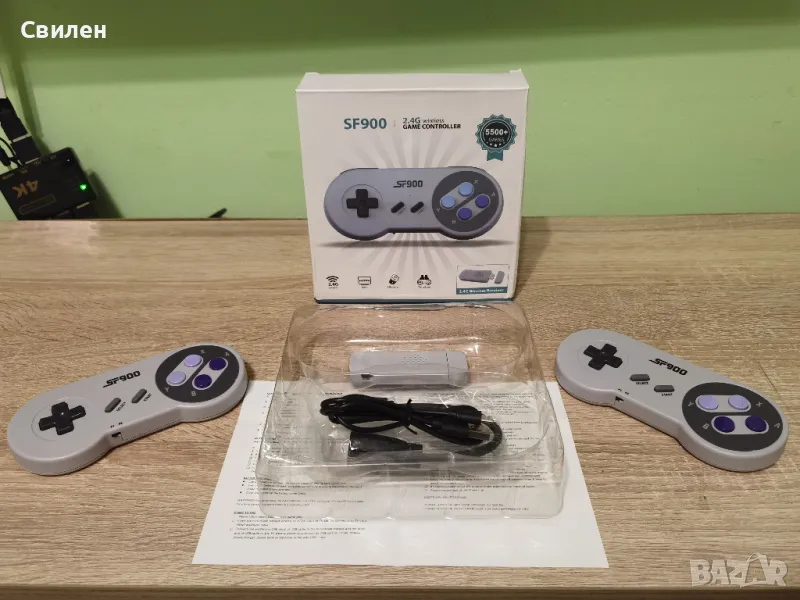 Super Nintendo SNES HDMI конзола с БЕЗЖИЧНИ контролери и над 5500 игри, снимка 1