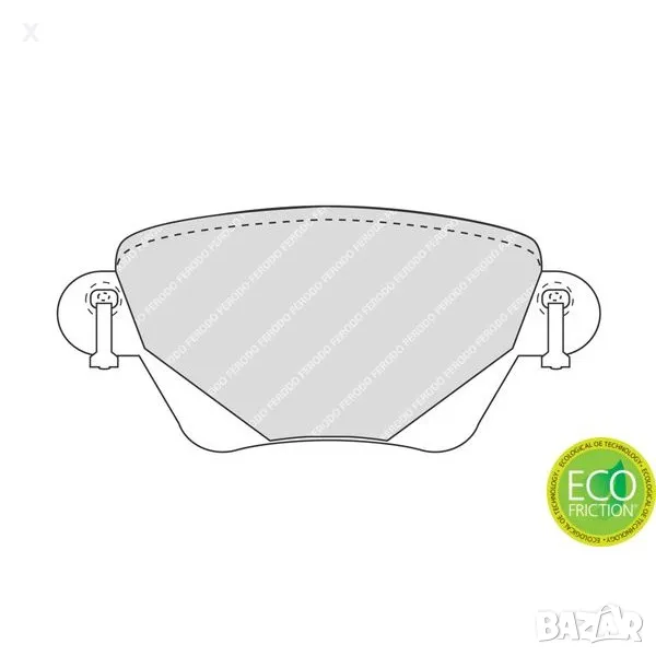 FERODO FSL1416 ЗАДНИ НАКЛАДКИ FORD Mondeo Mk3 / JAGUAR S-Type, X-Type, XJ / 2000-2009 OE 1152316    , снимка 1