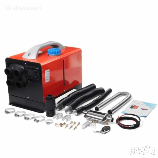 Дизелова суха печка 8kW 12V/24V с куфар и алуминиево ядро – преносимо отопление за каравана и къмпин, снимка 1