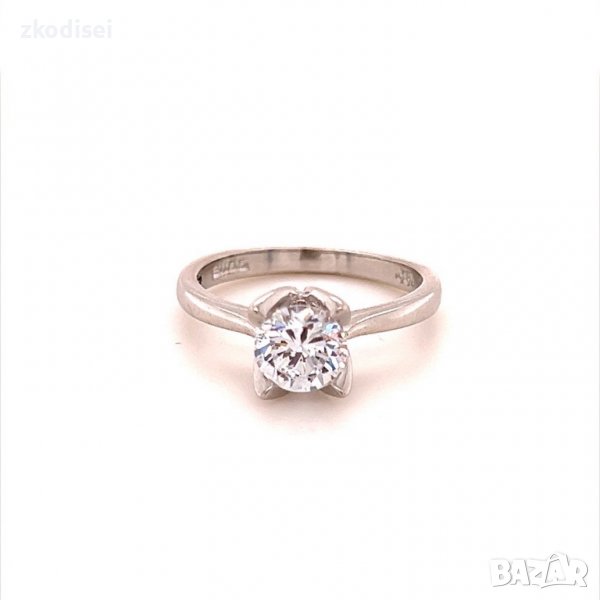 Златен дамски пръстен 3,58гр. размер:55 14кр. проба:585 модел:14312-3, снимка 1