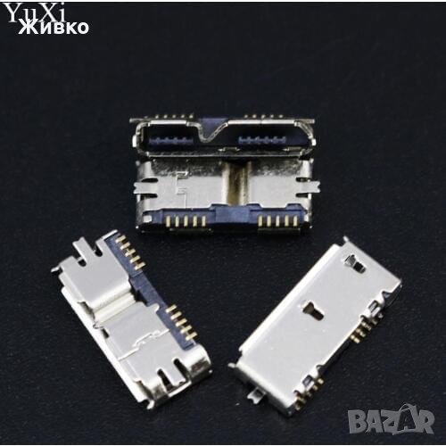 USB-B MICRO FEMALE FOR MOUNTING SMT 209E-BE01 Micro USB 3,0 B тип SMT SMD, снимка 1