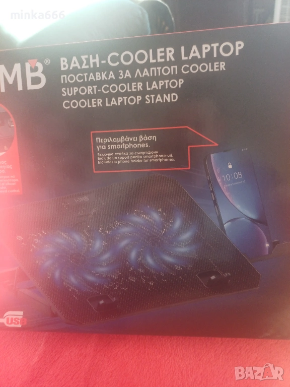 Охлаждаща подложка за лаптоп., снимка 1