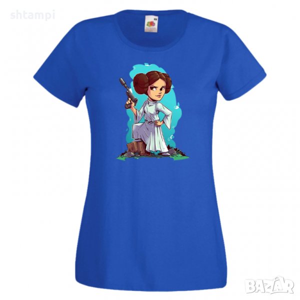 Дамска тениска Star Wars Lea Игра,Изненада,Подарък,Геймър,, снимка 1