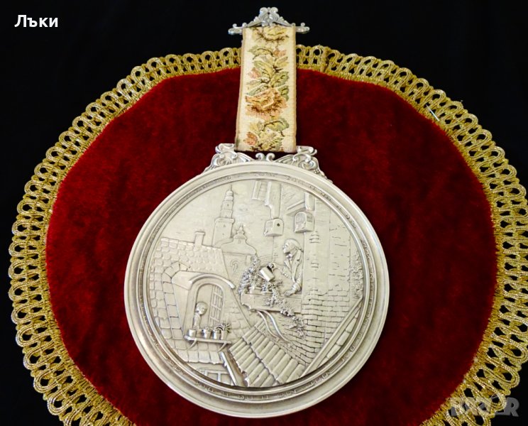 Калаено пано с картина Мансардата,Carl Spitzweg , снимка 1