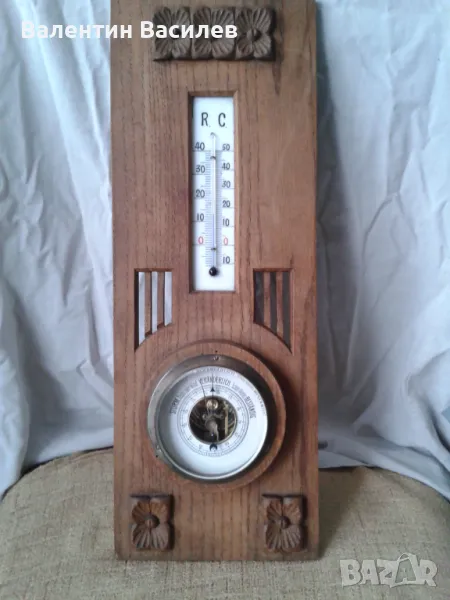 Барометър с термометър стенен, снимка 1