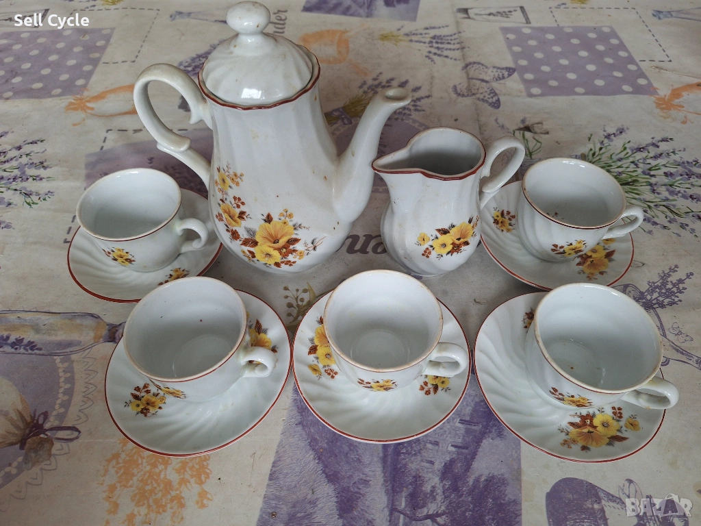 ✅БЪЛГАРСКИ ПОРЦЕЛАНОВ СЕРВИЗ ЗА КАФЕ❗, снимка 1