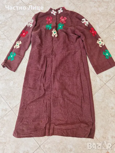 Старинна Дамска Рокля Носия Ръчна Изработка 1940те г, снимка 1