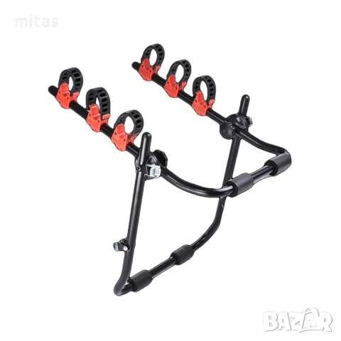 Универсална авто стойка за 3 велосипеда, Багажник, Стоманена рамка, Макс 60кг.