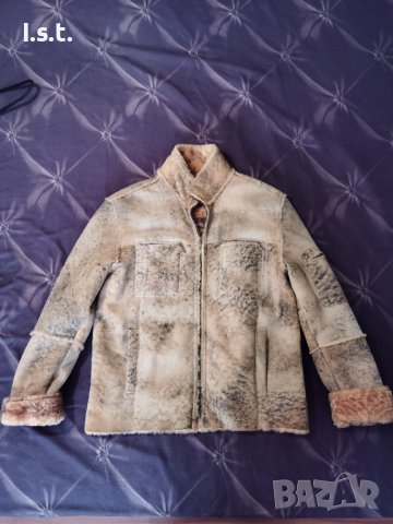 Кожено яке с пух отвътре , снимка 3 - Якета - 38945967